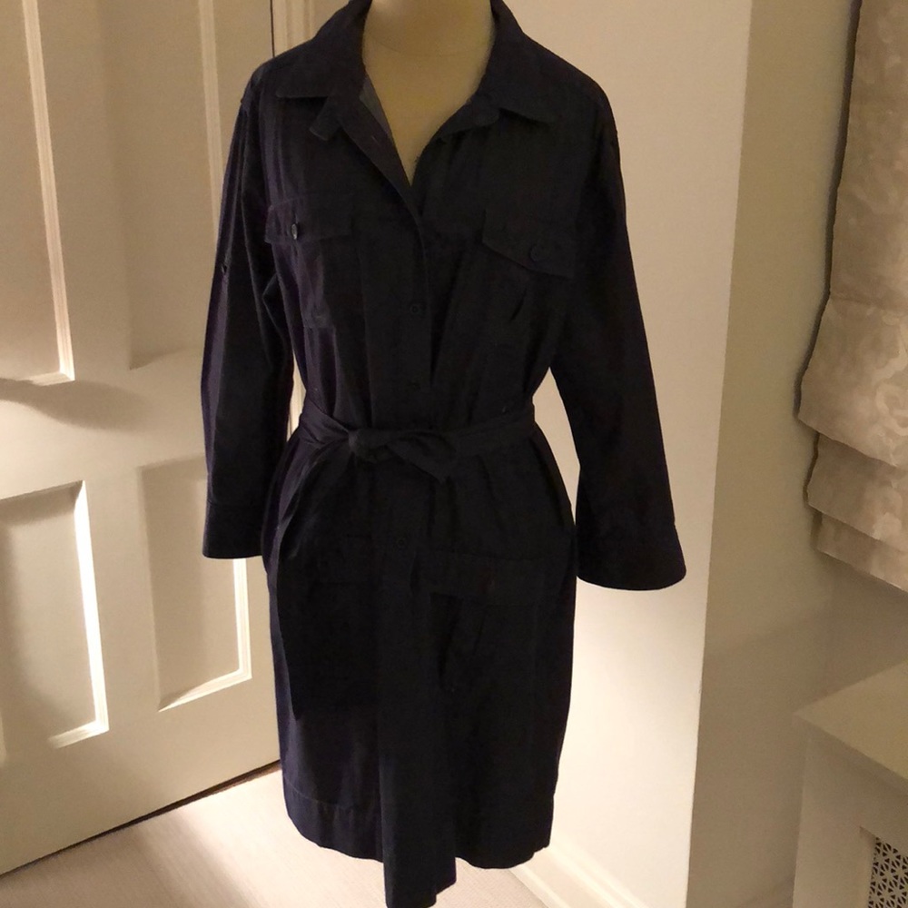 Denim shirt dress